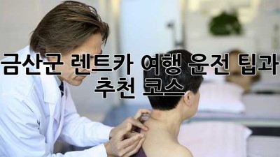 금산군 렌트카 여행: 운전 팁과 추천 코스